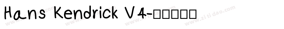 Hans Kendrick V4字体转换